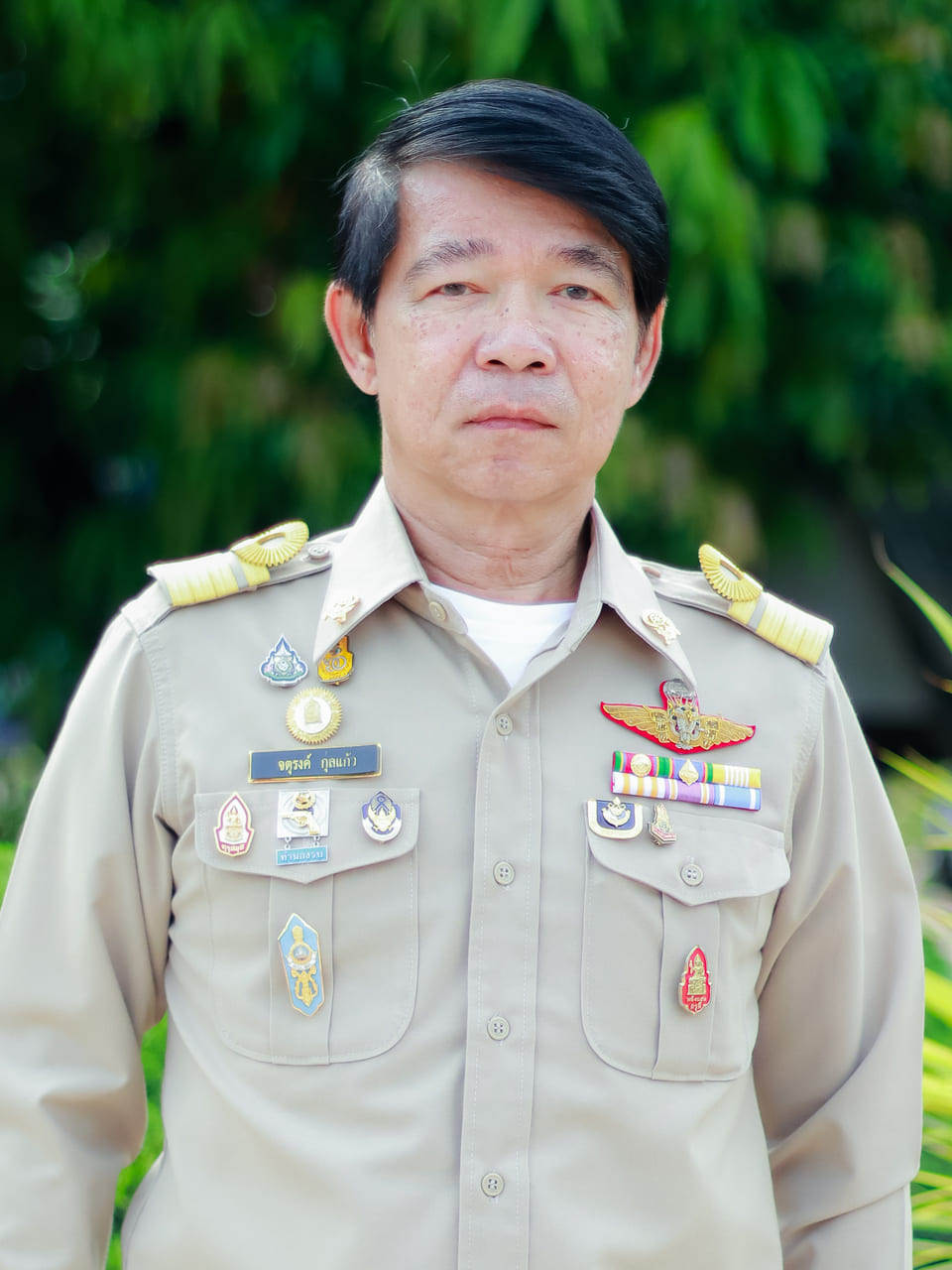 จ่าสิบเอกจตุรงค์ กุลแก้ว ผู้อำนวยการโรงเรียนหนองม่วงวิทยา